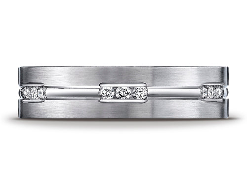 Benchmark 6mm Comfort Fit 0.36 cttw Diamond Wedding Band / Ring