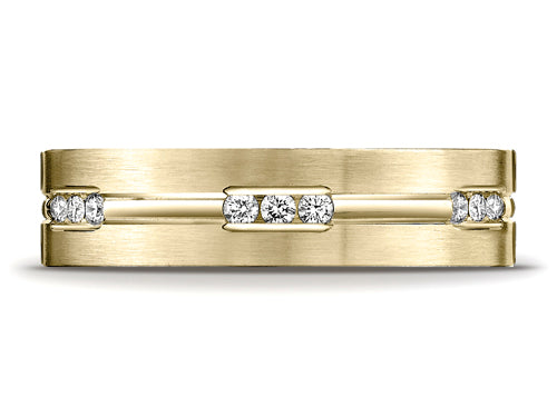 Benchmark 6mm Comfort Fit 0.36 cttw Diamond Wedding Band / Ring