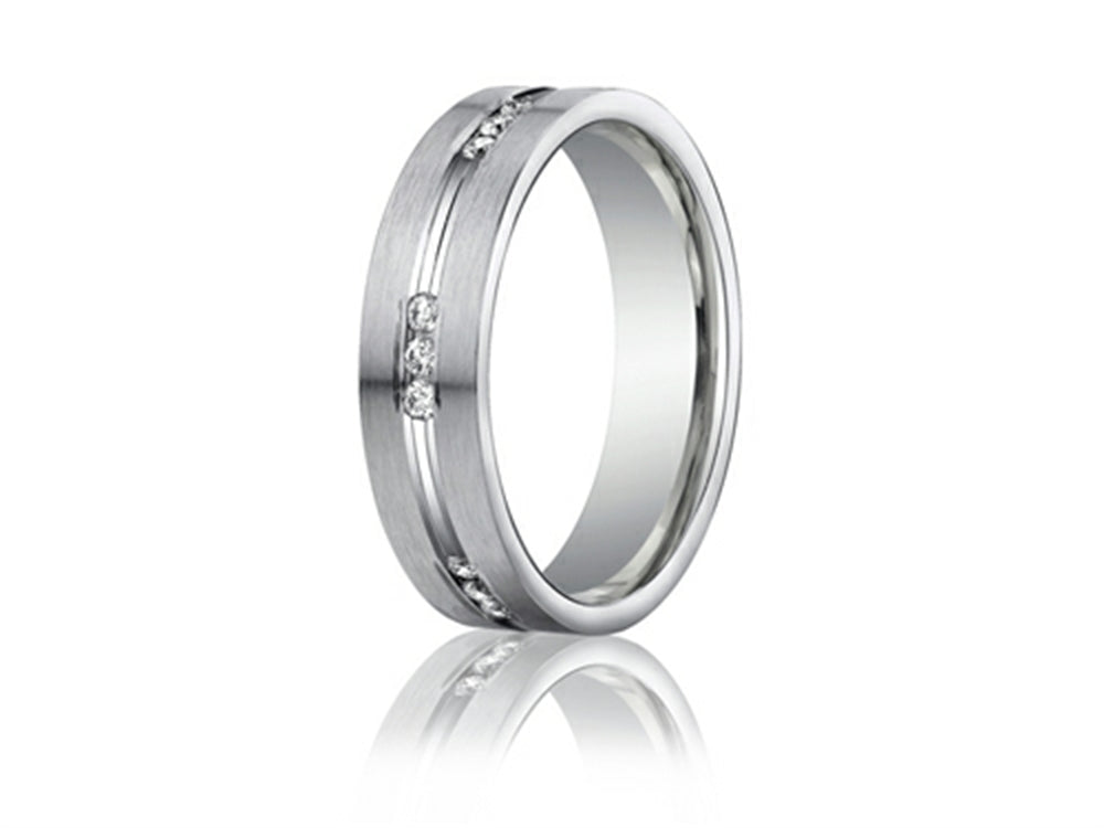 Benchmark 6mm Comfort Fit 0.36 cttw Diamond Wedding Band / Ring