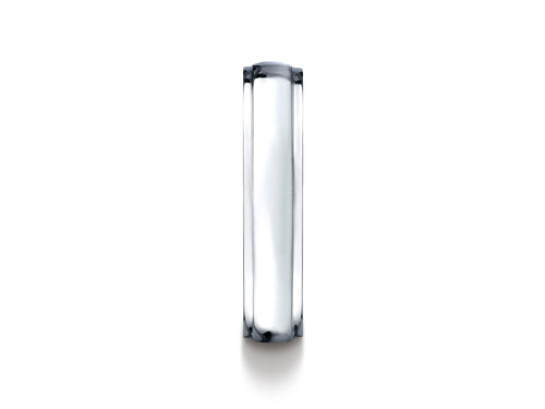 Benchmark Cobalt Chrome 5mm Comfort-fit High Polished Design Ring