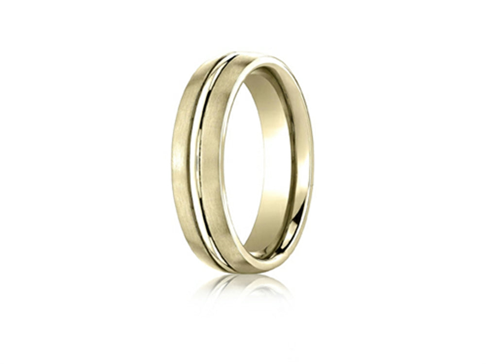 Benchmark 6mm Comfort Fit Design Wedding Band / Ring