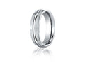 Benchmark Cobalt Chrome 6mm Comfort-fit Satin-finished Design Ring