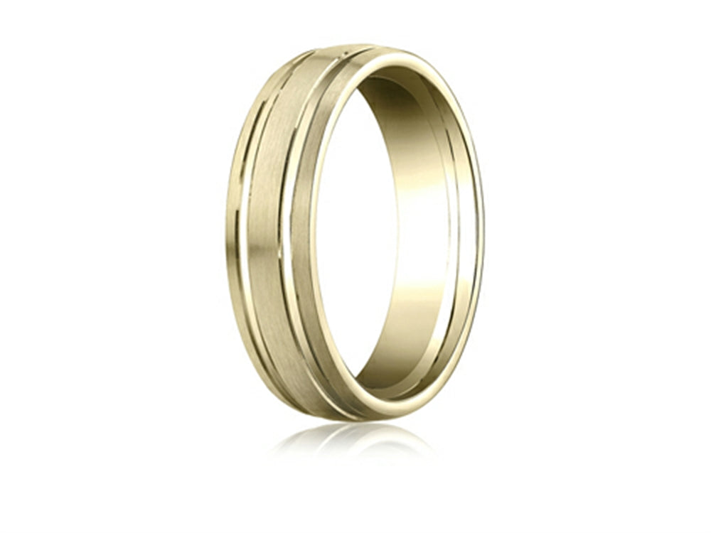 Benchmark 6mm Comfort Fit Design Wedding Band / Ring