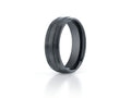 Benchmark Ceramic 7mm Comfort-fit Satin-finished Design Ring
