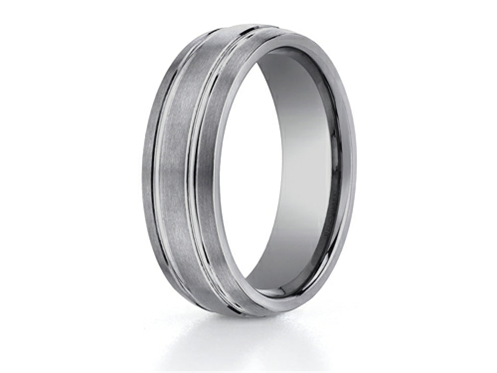 Benchmark 7mm Comfort Fit Tungsten Carbide Wedding Band / Ring