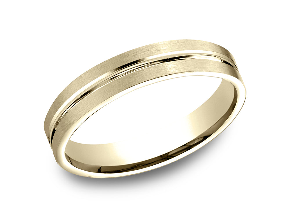 Benchmark 4mm Comfort Fit Wedding Band / Ring