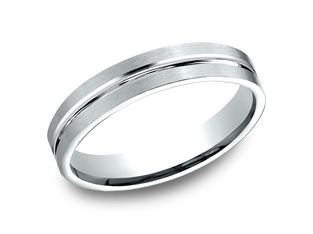 Benchmark 4mm Comfort Fit Wedding Band / Ring