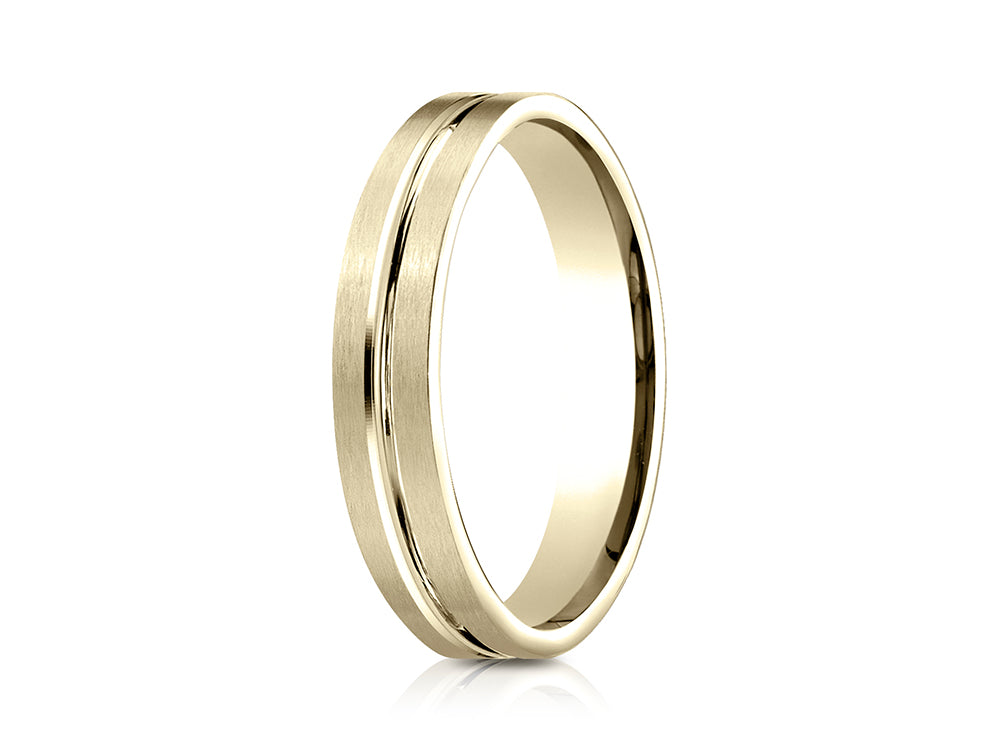 Benchmark 4mm Comfort Fit Wedding Band / Ring