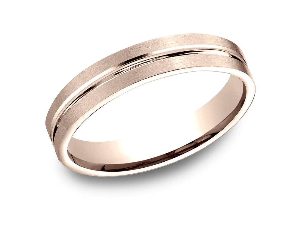 Benchmark 4mm Comfort Fit Wedding Band / Ring