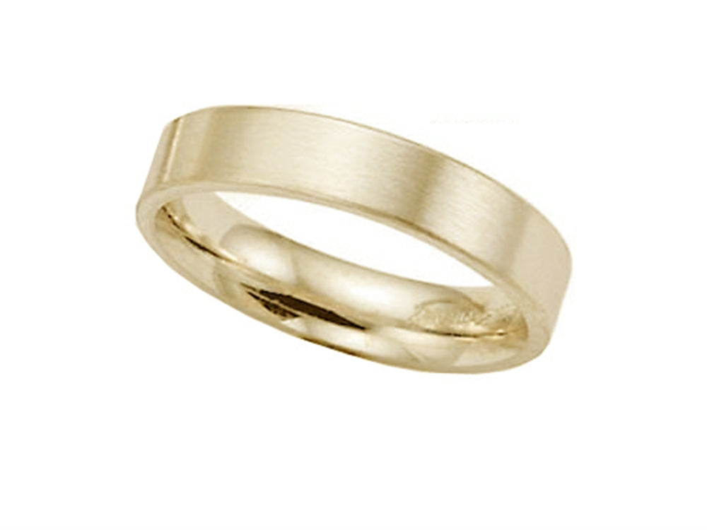 Benchmark 4mm Comfort Fit Satin Spin Finish Wedding Band / Ring