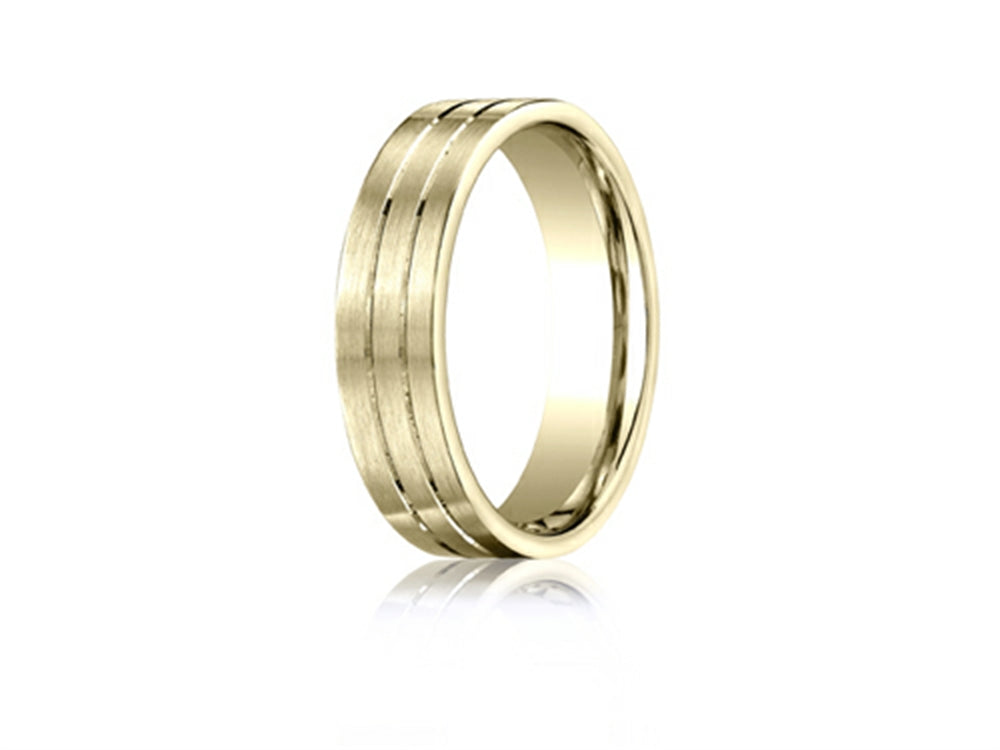 Benchmark 6mm Comfort Fit Design Wedding Band / Ring
