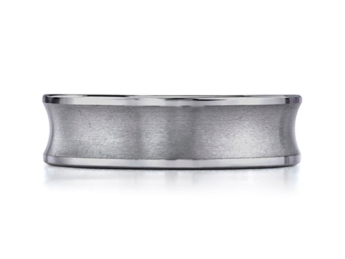 Benchmark 7mm Comfort Fit Tungsten Carbide Wedding Band / Ring