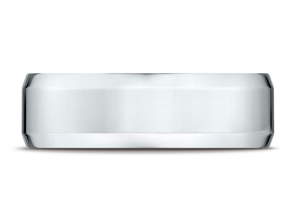Benchmark 14k Gold 7mm Comfort-fit High Polished Carved Design Wedding Band Ring