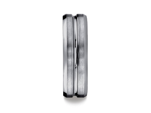 Benchmark 7mm Comfort Fit Tungsten Carbide Wedding Band / Ring