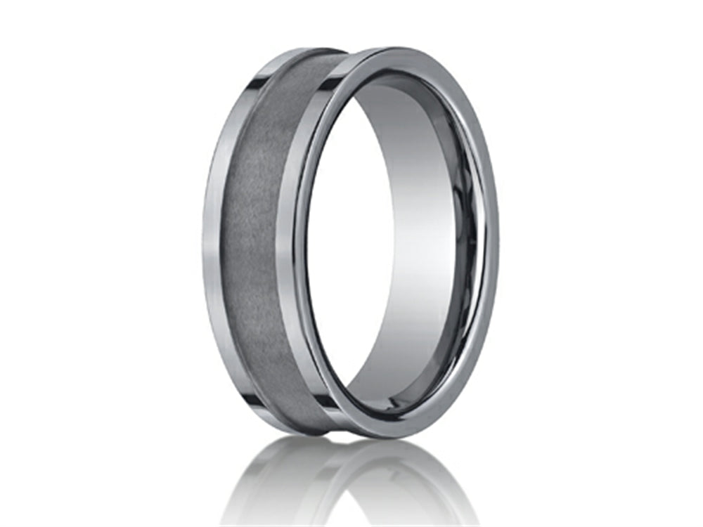 Benchmark 7mm Comfort Fit Tungsten Carbide Wedding Band / Ring