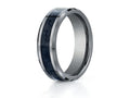 Benchmark 7mm Tungsten Forge Wedding Band Ring with Carbon Fiber Center