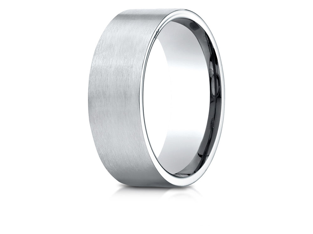 Benchmark 14k Gold 8mm Comfort-fit Satin-finished Carved Design Wedding Band Ring
