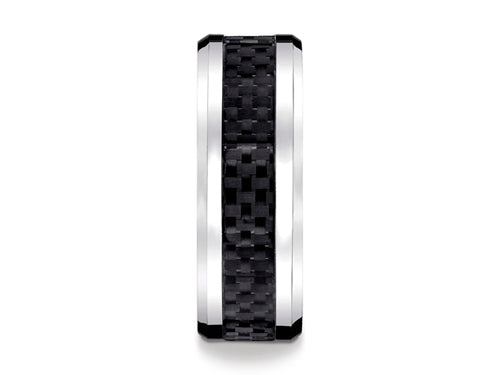 Benchmark Cobalt Chrome 8mm Comfort Fit Wedding Band / Ring