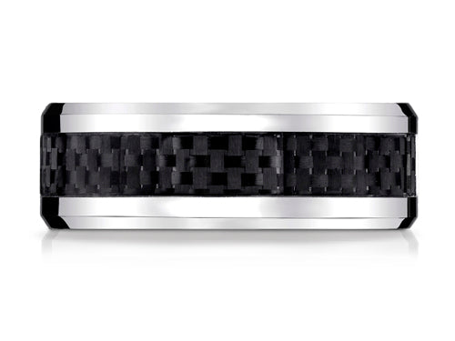 Benchmark Cobalt Chrome 8mm Comfort Fit Wedding Band / Ring