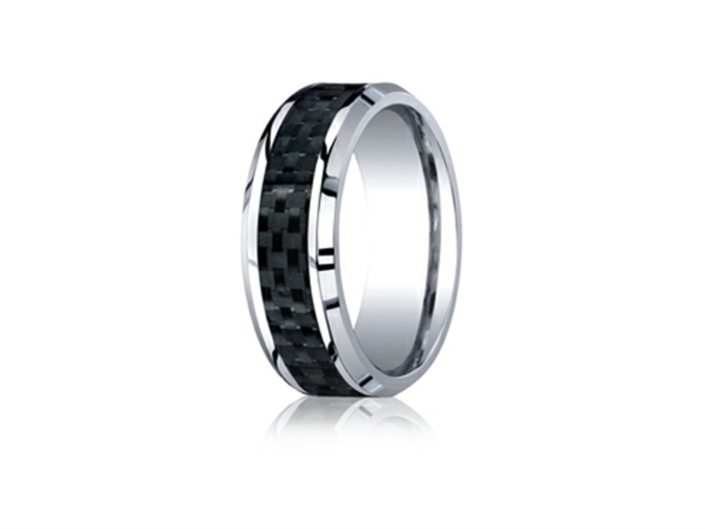 Benchmark Cobalt Chrome 8mm Comfort Fit Wedding Band / Ring