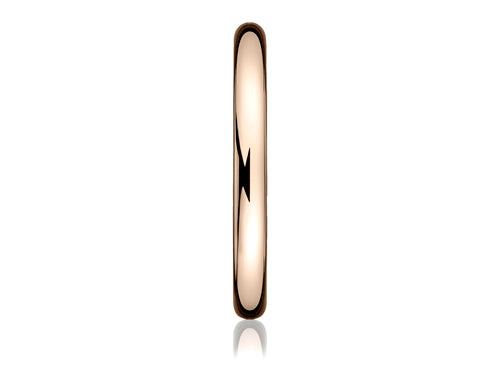 Benchmark 2.5mm Comfort-fit High Polished Round Carved Design Wedding Band Ring