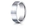 Benchmark Cobalt Chrome 7.5mm Comfort-fit Satin-finished Design Ring