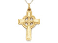 Finejewelers 14k Yellow Gold Celtic Cross Pendant Necklace - Chain Included