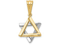 FJC Finejewelers 14k Two-tone Gold Star Of David Charm