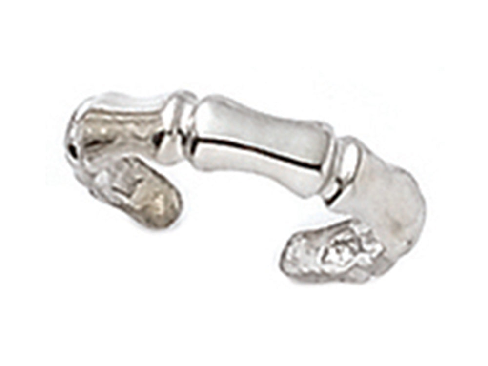 Finejewelers Sterling Silver Rhodium Finish Toe Ring Bamboo