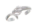 Finejewelers Sterling Silver Rhodium Finish Bypass Dolphin Toe Ring