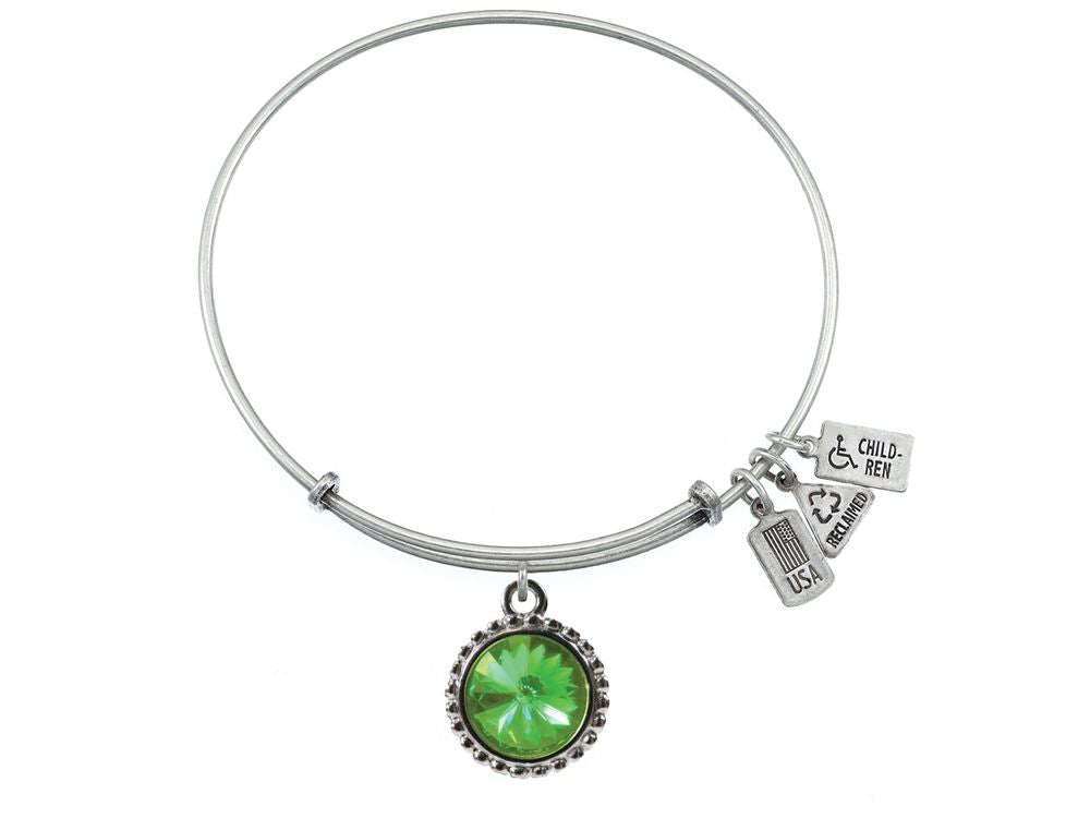 Wind And Fire Expandable Bangle August Birth Month