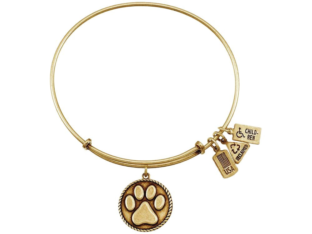 Wind And Fire Expandable Bangle Paw Print