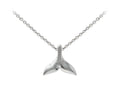 Wind And Fire Whale Tail Dainty Pendant Necklace With 18 Inch Adjustable Chain