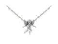 Wind And Fire Cherub Dainty Pendant Necklace With 18 Inch Adjustable Chain