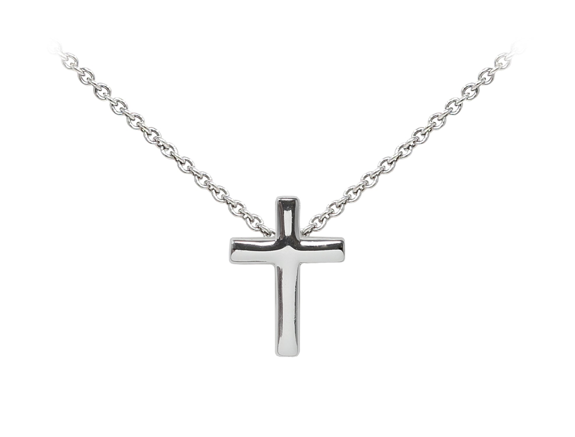 Wind And Fire Cross Dainty Pendant Necklace With 18 Inch Adjustable Chain