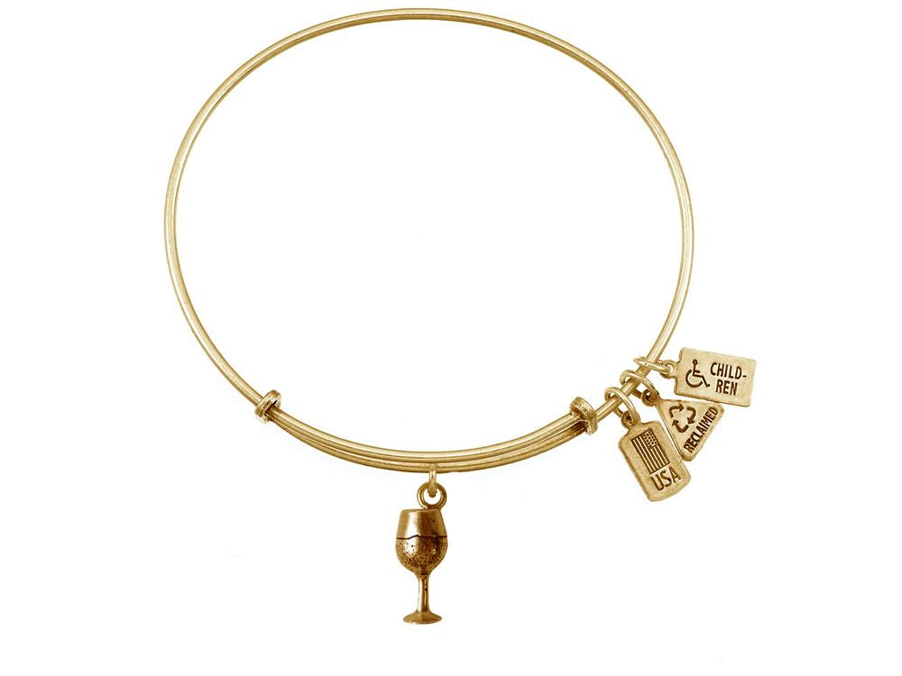 Wind And Fire Expandable Bangle Wine Glass