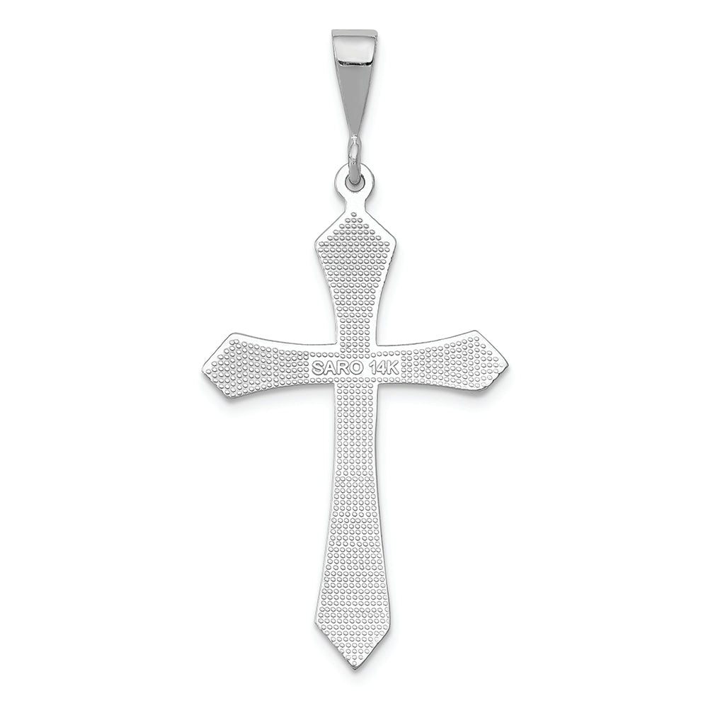 FJC Finejewelers 14k White Gold Passion Cross Charm
