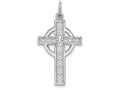 FJC Finejewelers 14k White Gold Celtic Cross Charm