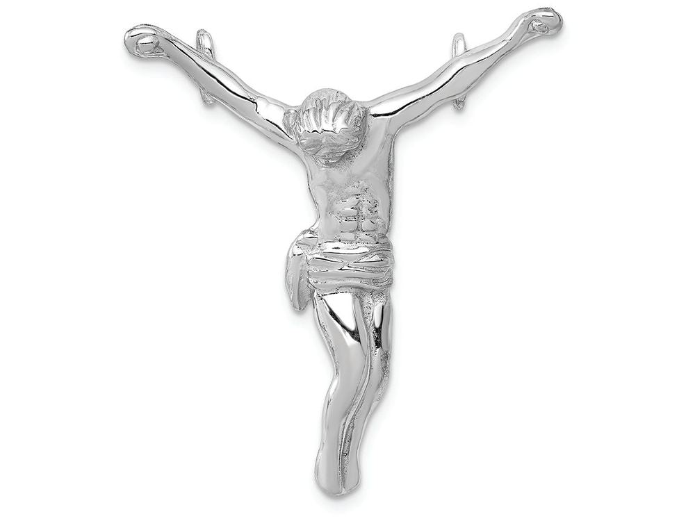FJC Finejewelers 14k White Gold Jesus Chain Slide Charm