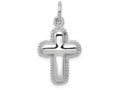 FJC Finejewelers 14k White Gold Polished Cross Charm