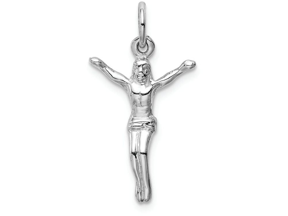 FJC Finejewelers 14k White Gold Jesus Charm