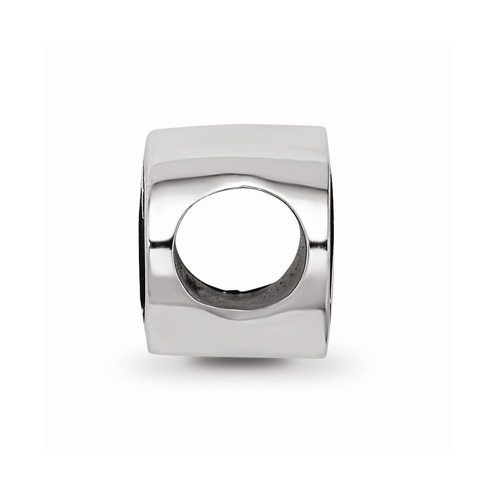 LogoArt Sterling Silver 15.25mm Chi Omega Oval Letters Bead Charm