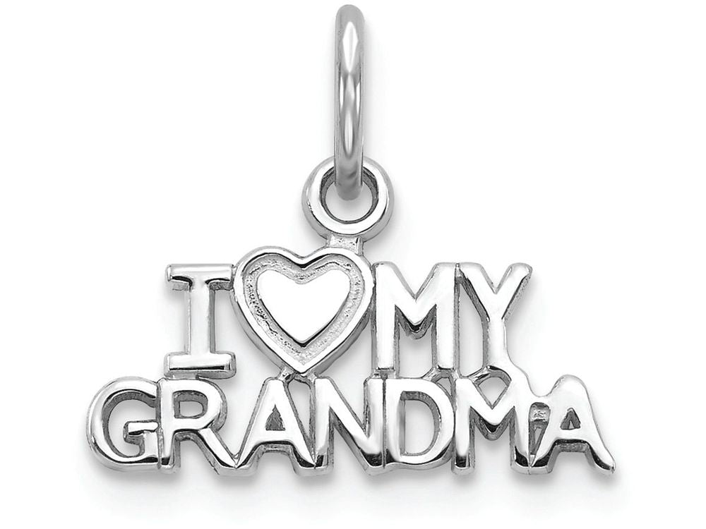 FJC Finejewelers 14k White Gold I Love My Grandma Charm