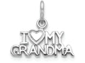 FJC Finejewelers 14k White Gold I Love My Grandma Charm