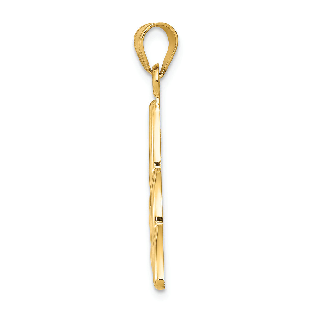 FJC Finejewelers 14k Yellow Gold Polished Trinity Charm