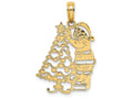 FJC Finejewelers 14k Yellow Gold Polished Christmas Tree Santa Charm