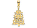FJC Finejewelers 14k Yellow Gold Polished Christmas Tree Charm