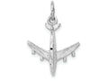 FJC Finejewelers 14k White Gold 3d Airplane Charm