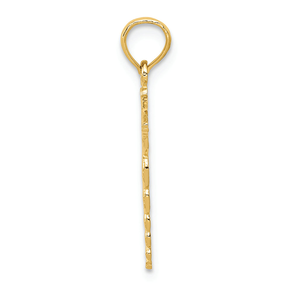 FJC Finejewelers 14k Yellow Gold Caduceus Charm