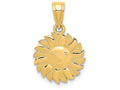 FJC Finejewelers 14k Yellow Gold Polished Sun with Face Charm
